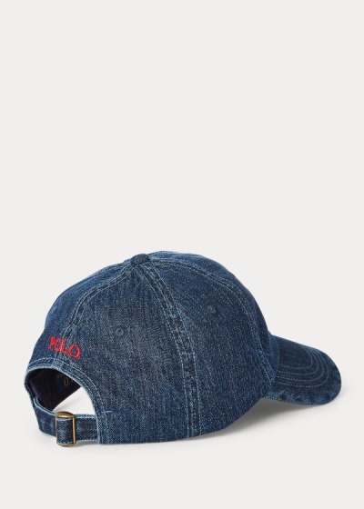 Men's Polo Ralph Lauren Denim Ball Caps | 214095WPI